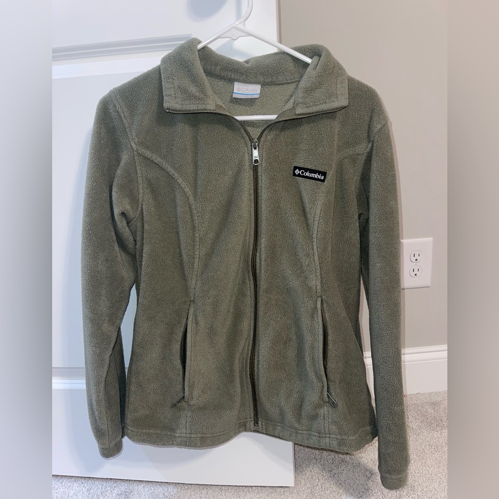 Columbia Olive Fleece Jacket